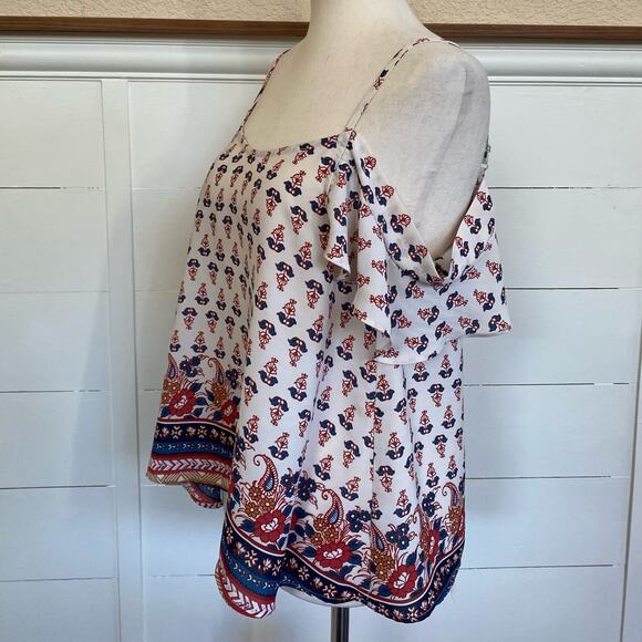 Anthropologie Sophie Rue Boho‎ Cold Shoulder Blouse - Picture 4 of 11